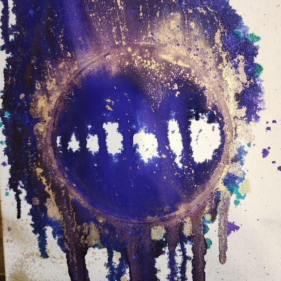 HANDCRAFTED Abstract Painting HANDPAINTED Artwork HANDMADE Wall Art Decor - Picture 5 of 17